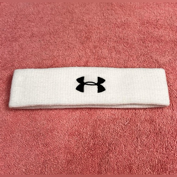 Under Armour Headband Sweat Band White Unisex - Picture 1 of 4